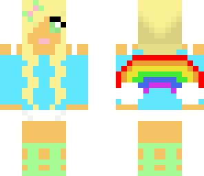 rainbow blonde girl