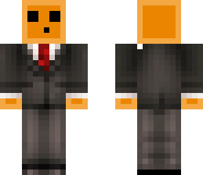 orange slime in a tux