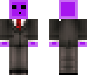 purple slime in a tux