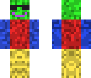 mixed color man with glasses