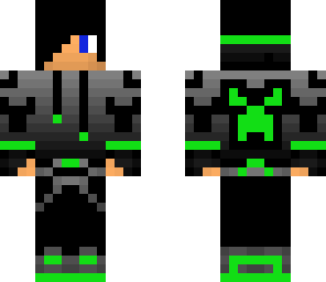 green angry creeper hoodie