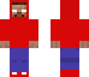 herobrine red hoodie