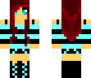 blue and black girl