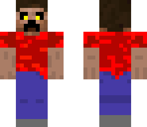 creeper with lava shirt