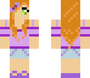 girl with purple clothing