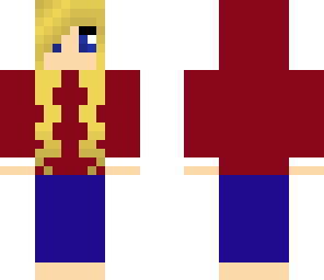 blond hoodie girl