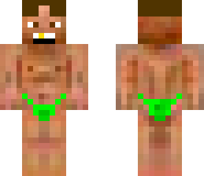 hombre en tanga