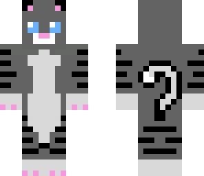 black gray kitty skin