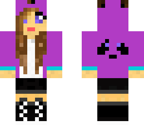 purple panda girl