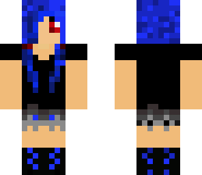 blue dark girl