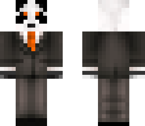 orange tie panda