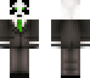 green tie panda