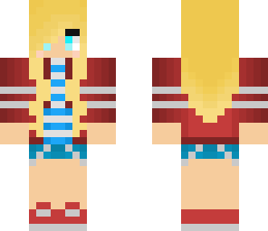 red white and blue girl
