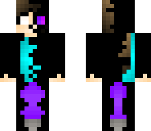 herobrine and half enderman -girl-