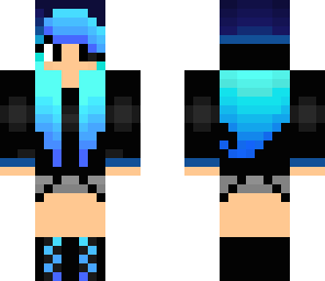 blue dj girl