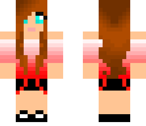 faded red girl