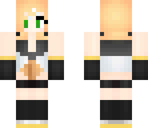 rin kagamine with green eyes