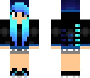 blue ocean techno girl
