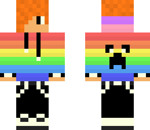 ginger rainbow hoodie boy