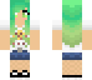 sayo with apline green hair summer