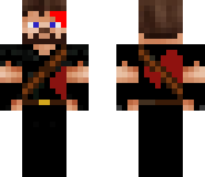 bloodstained man