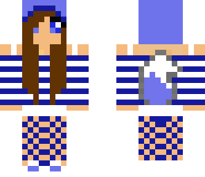 blue cute girl