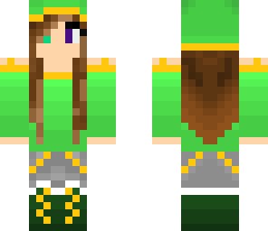 green outfit graceling