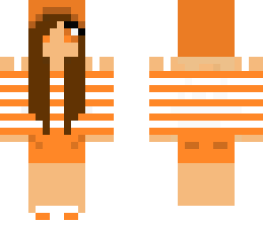 orange hoodie girl