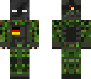 fire's masked bundeswehr soldier