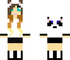 ombre hair panda girl