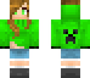 creeper hoodie girl