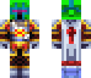 knight with green helmet