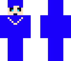 blue weird space person