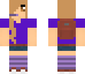 girl with backpack