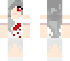 ghost girl with blood and mouth
