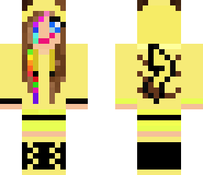 another rainbow pikacu girl