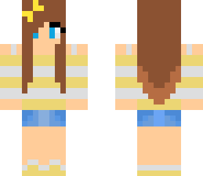 cute yellow  summer girl