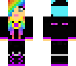 rainbow ender girl with amulet