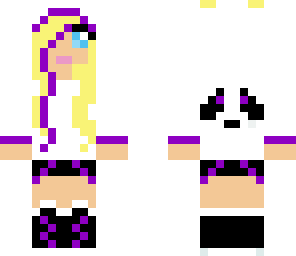 purple panda girl