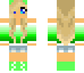cute green girl