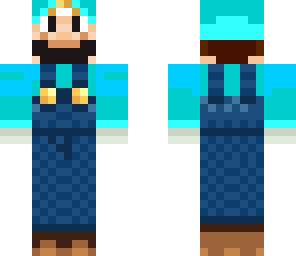cyan mario bro