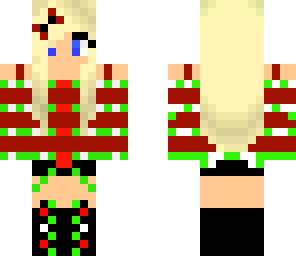 red and green boss girl