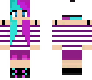 purple and cyan