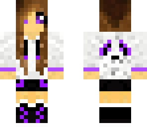 purple panda girl