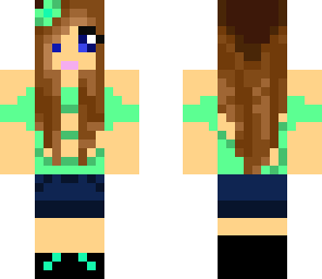 green hot girl