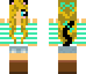 edited blond video game girl