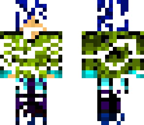 disintegrated blue hair guy