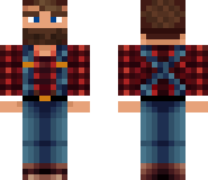 lumberjack with suspenders