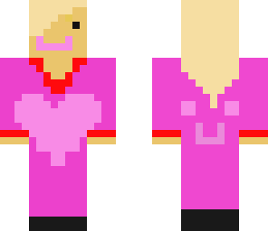 girl in a pink out fit