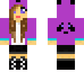 purple panda girl